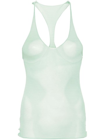 Paloma Wool - Chupito sleeveless knitted top - women - Polyamide/FSC Viscose - XS - Green