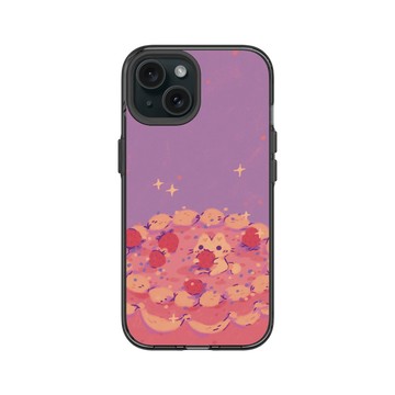 iPhone 15 Clear 酷墨灰 - Jazlynn - 草莓蛋糕