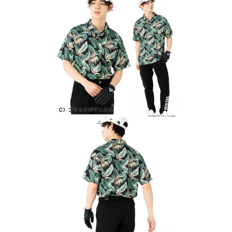 NEW ERA GOLF ニューエラゴルフ カモフラ 総柄 半袖 ポロシャツ 8月7日まで限定価格】NEW ERA GOLF ニューエラ ゴルフ カモフラ