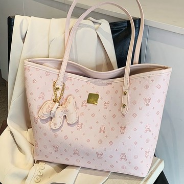 Bag House👜 高級印花大包包女2025春夏季新款韓版大容量單肩包外出通懃託特包