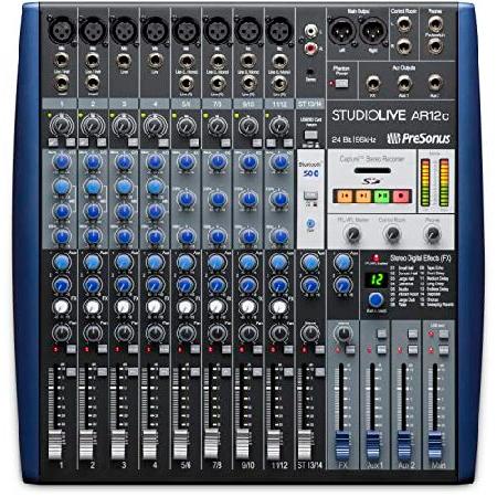 PreSonus StudioLive AR12c 14-Channel USB-C Hybrid Digital Analog Performance Mixer, Unpowered