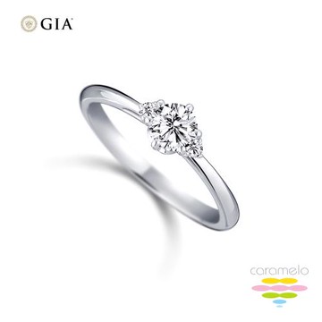 彩糖鑽工坊 GIA鑽石 30分 D/VS2 K金鑽戒 天然鑽石 (3EX+八心八箭+頂級北極光車工)