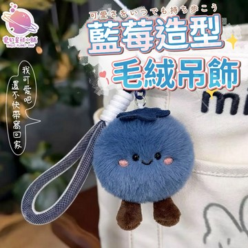【百搭包包亮點】可愛立體水果毛絨吊飾 藍莓吊飾 鑰匙圈 包包掛件 毛茸茸娃娃掛飾 閨蜜禮物【HL76】