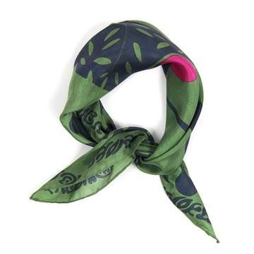 Mini Arum Kaki 真絲小方巾