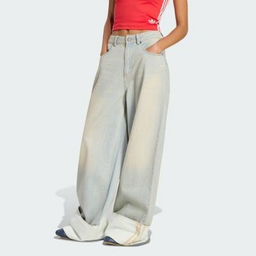 【adidas 愛迪達】 牛仔長褲 女 - Originals KW4517