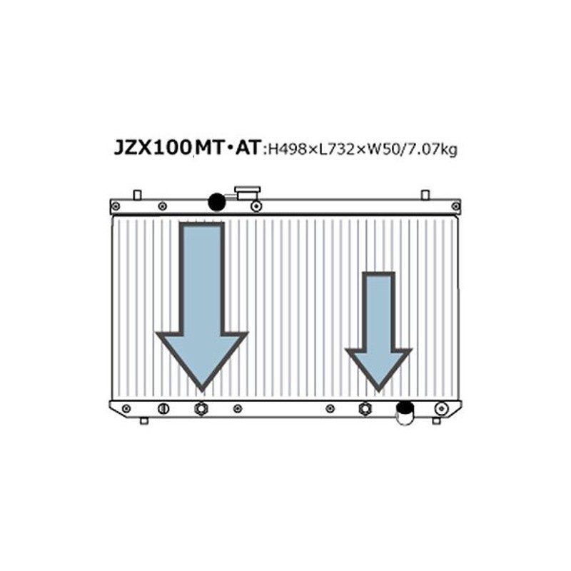 HPI ラジエターEVOLVE ライトSH マークII クレスタ チェイサー JZX100 96/09〜04/10 1JZ-GTE  MT/AT共通 通販 LINEポイント最大0.5%GET LINEショッピング