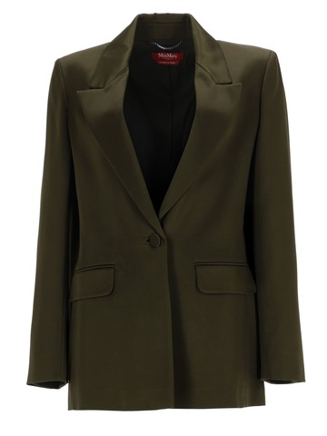 max mara blazer in envers satin