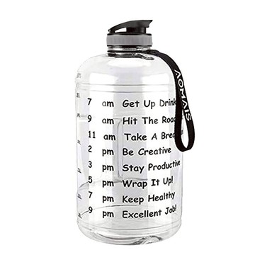 AOMAIS 激勵炫彩漸層運動水壺-1加侖 3785CC 無塑化劑無濃厚化學味 勵志小語 每日目標 大容量運動水壺 漸層水壺 健身水壺 運動用品