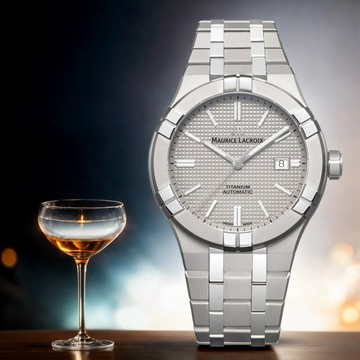 Maurice Lacroix 艾美錶 AIKON 鈦金屬 200米潛水機械錶-42mm(AI6008-TT032-230-1)