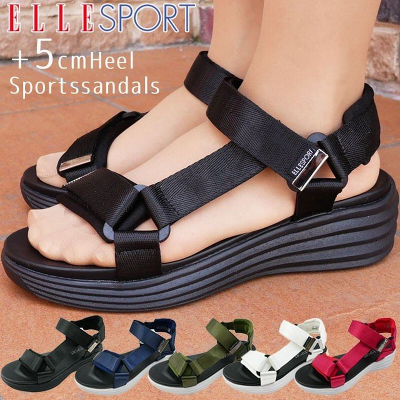 エルスポーツ Elle Sport レディース サンダル ウエッジソール スポーツサンダル ストラップサンダル 3e 母の日 Esp 通販 Lineポイント最大0 5 Get Lineショッピング