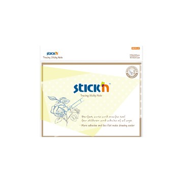 N次貼 描圖便條本 重複黏貼不殘膠 滿版背膠更好黏 半透明材質不遮蔽 DIY標籤貼紙 150*203mm  6x8in  150*203mm  30張  1本