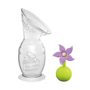 haakaa 新手媽媽實用二件組  小花集乳瓶  母乳媽咪必備神器  1組