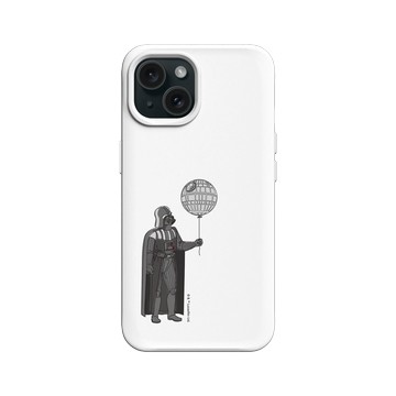 iPhone 15 SolidX 白 - 迪士尼-星際大戰 Star Wars - 黑武士-氣球布置-幽默系列