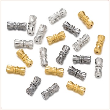 5個裝螺絲銅螺旋扣 花生珍珠項鍊擰扣 手工diy塔鏈蝴蝶扣飾品配件