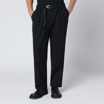 Terrain black trousers in cotton-nylon blend
