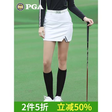 美國PGA 秋冬高爾夫短裙包臀裙女士磨絨加絨保暖半身裙