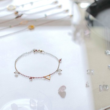 天然石手鍊- 霧氣/可客製