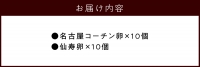 名古屋コーチン卵・仙寿卵お試しセット(各10個入り)[006K02]