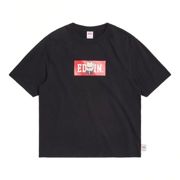 EDWIN｜男裝｜招財貓BOX印花寬版短袖T恤