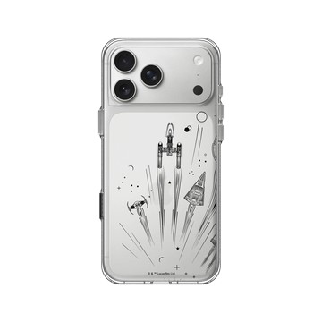 iPhone 17 Pro Max Clear Case（相機按鈕） 透明 - 迪士尼-星際大戰 Star Wars - POP全載具1-黑