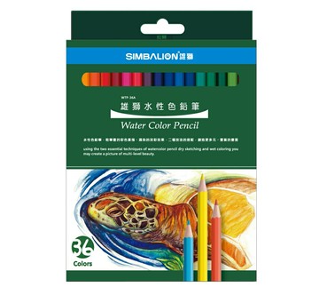 雄獅 WTP-36A 水性彩色鉛筆 (紙盒) (36色)