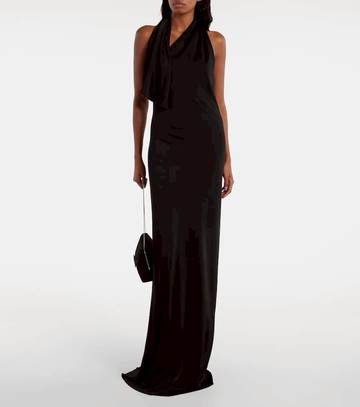 Khaite Roza draped jersey gown