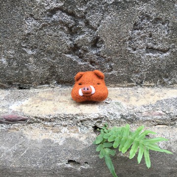 豬頭嗎 是山豬 羊樂多羊毛氈樂園