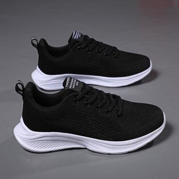 防滑運動鞋子女2025春秋新款軟底媽媽鞋韓版透氣網面百搭休閑鞋女