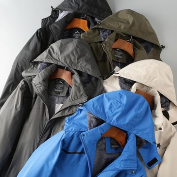 出口歐美 專業戶外防風防水加絨加厚保暖抓絨衫沖鋒衣夾克外套潮