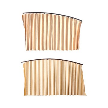 汽車窗簾  前/後排對裝  汽車用遮陽隔熱防紫外線遮陽簾 車載車窗防曬保護隱私窗簾 全磁軌道