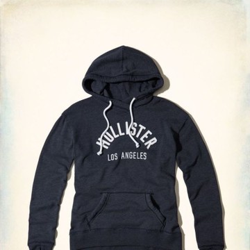 零碼出清 Hollister HCO 長袖 女帽T 藍色 0070