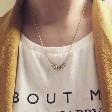 925純銀項鍊 環環相扣吊墜-歐美時尚百搭流行生日情人節禮物女飾品2色73gy37【獨家進口】【米蘭精品】