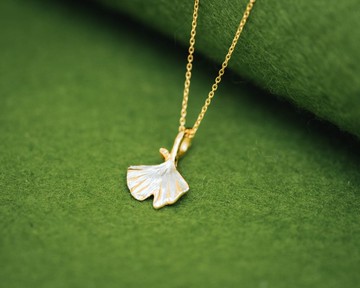 經典款 銀杏 銀飾 墜飾