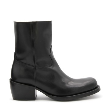 Dries Van Noten - Black Leather Boots
