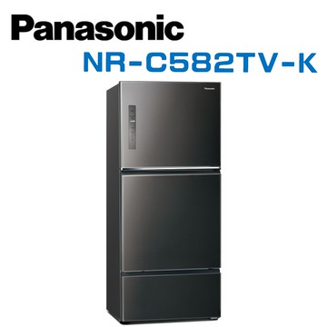 NR-C582TV-K 無邊框鋼板578公升三門冰箱 晶漾黑(含基本安裝)