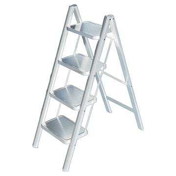 YOYOKI 樂活家歐式花架梯 4層 白色  84 x 42 x 110cm  1個