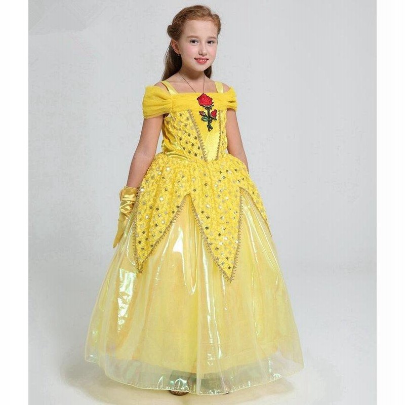 ベル ドレス キッズ コスチューム プリンセスドレス 衣装 コスプレ 子供 美女と野獣 ワンピース なりきり プリンセス こども コス ハロウィン コスプレ衣装 仮 通販 Lineポイント最大get Lineショッピング