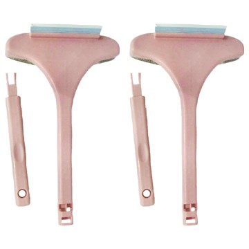 乾濕兩用紗窗除塵萬用刷  可伸縮延長  加寬刷頭  可愛粉  2個