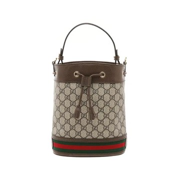 GUCCI 550621 OPHIDIA GG SUPREME GG帆布緹花水桶包手提包 / 小號