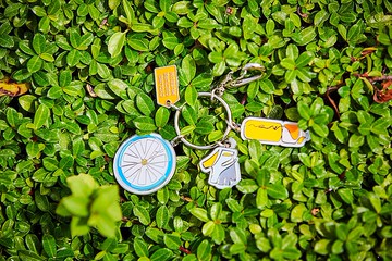 單車生活金屬鑰匙圈