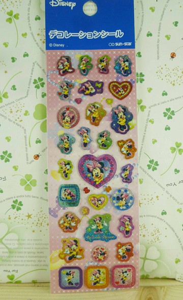 【震撼精品百貨】Micky Mouse 米奇/米妮  貼紙-愛心-米妮 震撼日式精品百貨