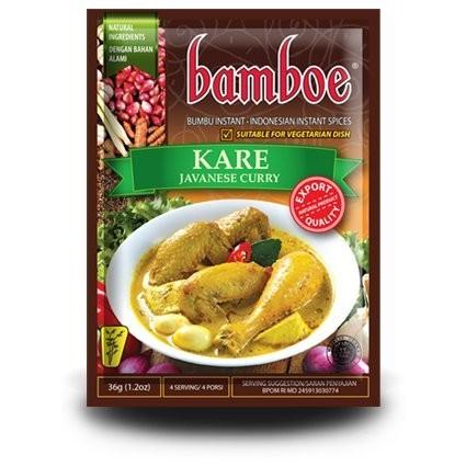 ハラール認証食品 Bamboe bamboe bumbu インスタントカレー ジャワカレー 36グラム カレー インドネシア