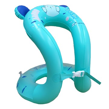 WEKO S型游泳充氣背心 兒童款 安全環保PVC彈性塑膠  130~150cm  綠色  1個