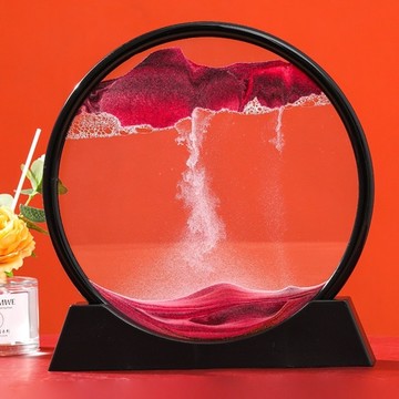 輕奢流沙畫【家寵LOVEHOME】 LOVEHOME 流沙畫裝飾立體流沙畫 3D輕奢流沙畫 - 紅色