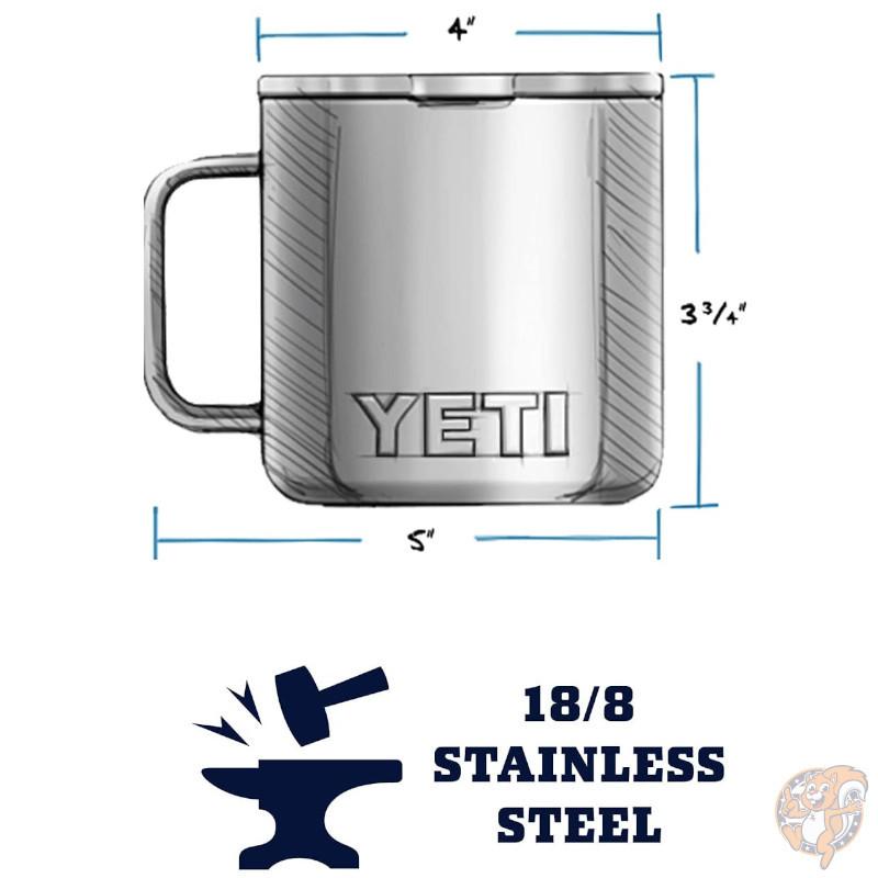 イエティ YETI Rambler 14oz ステンレス マグ 保温保冷 真空断熱 蓋つき ハーベストレッド 送料無料