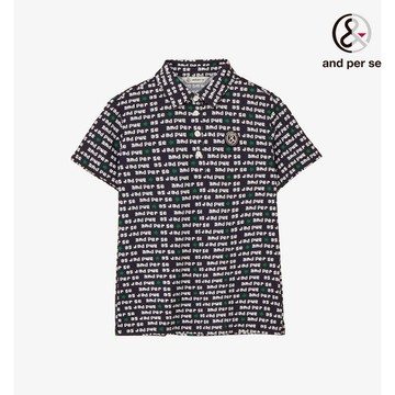 【and per se】女款涼爽舒適雙向彈性吸汗速乾深藍色POLO衫 DLW29615