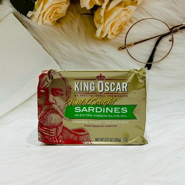 挪威  King Oscar 奧斯卡國王 橄欖油迷你沙丁魚 106g 金袋 沙丁魚 海鮮罐頭 即食罐頭｜全店$299 全家取貨免運｜領券9折｜APP下單最高再賺22%點數⚡