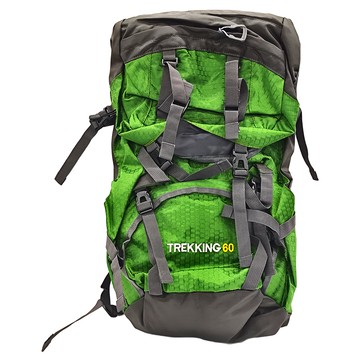 PUSH! 自助行旅行背包登山包 送防雨罩  68 x 33 x 20cm  綠色