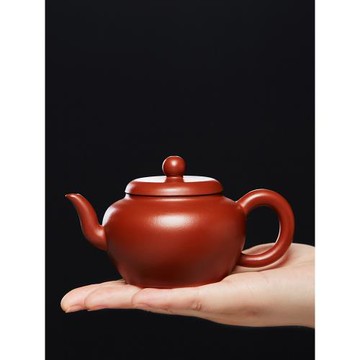 尊壺宜興大紅袍紫砂壺純全手工宮燈壺泡茶壺單壺家用陶瓷功夫茶具