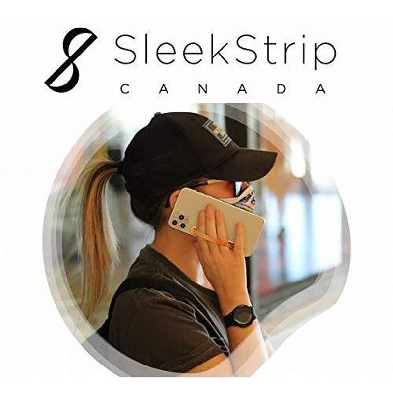 SleekStrip スマートフォングリップ＆スタンド (ベース：ゴールド